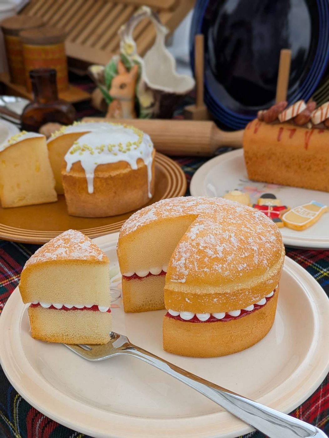 KS工房が制作した英国風フェイクスイーツ(ヴィクトリアスポンジケーキ)